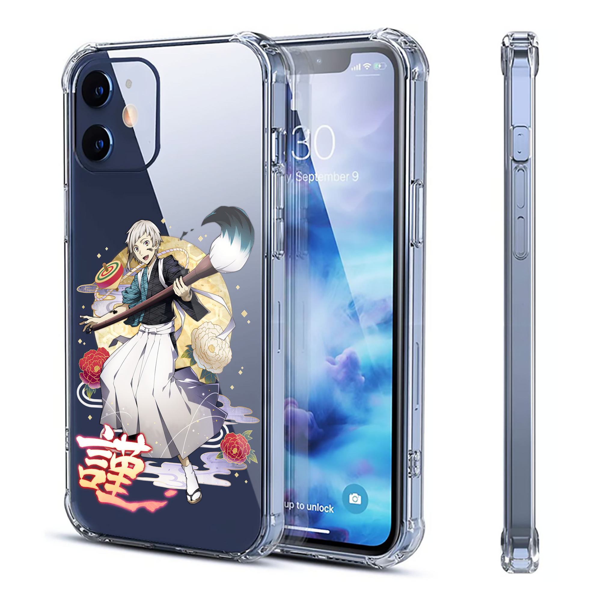 （画像用） 文豪ストレイドッグス Bungo Stray Dogs 【iPhone 12シリーズ対応】透明スマホケース（クリアソフトケース）